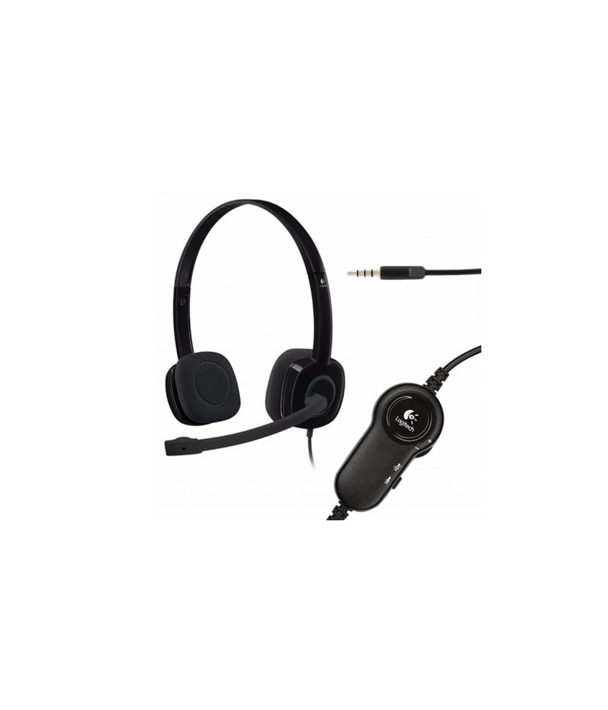 981-000587 Audífonos estéreo Logitech H151 con micrófono 3.5mm - 3